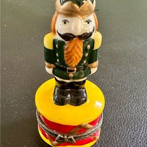 Nutcracker Soldier Holiday Decor - Green and Yellow